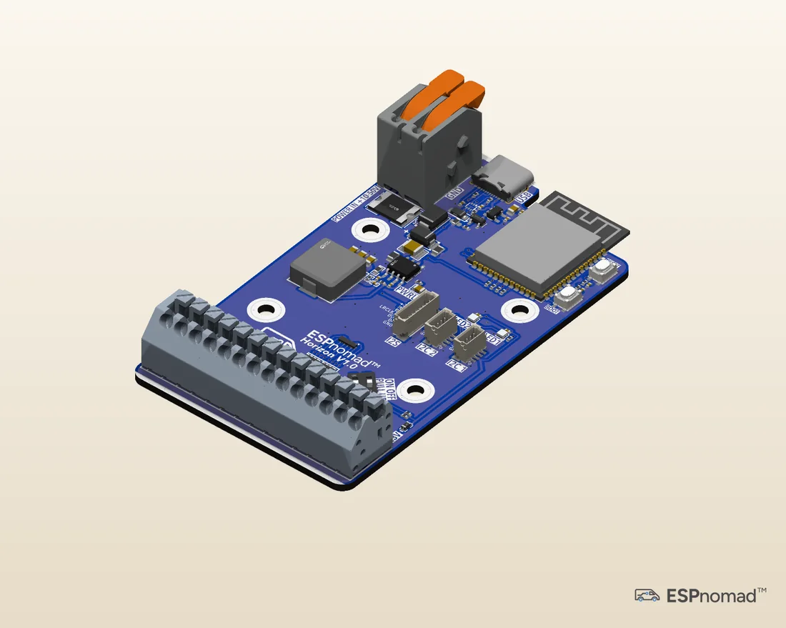 Horizon board, angled view render